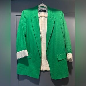Zara Vibrant Green Women's Blazer